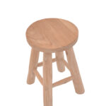 Σκαμπό Verenity pakoworld teak ξύλο σε φυσική απόχρωση Φ30x45εκ - Image 3