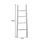 Σκάλα Morjeve pakoworld teak ξύλο σε φυσική απόχρωση 45x6x150εκ - Image 3