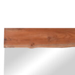 Καθρέπτης Riverine pakoworld teak ξύλο σε φυσική απόχρωση 120x80x4εκ - Image 3