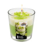 Κερί Βάζο Σχέδιο Επιδόρπιο με Βανίλια και Lime 180g net 8x ø7cm Homie 57516