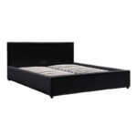 Κρεβάτι Dellia pakoworld με αποθηκευτικό χώρο pu μαύρο 150x200εκ - Image 4
