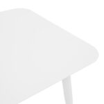 Τραπέζι Vista pakoworld αλουμίνιο σε λευκή απόχρωση 80x80x72εκ - Image 4