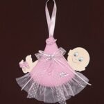 ΣΤΟΛΙΣΜΟΣ ΒΑΠΤΙΣΗΣ BABY ΡΟΖ 26x18cm
