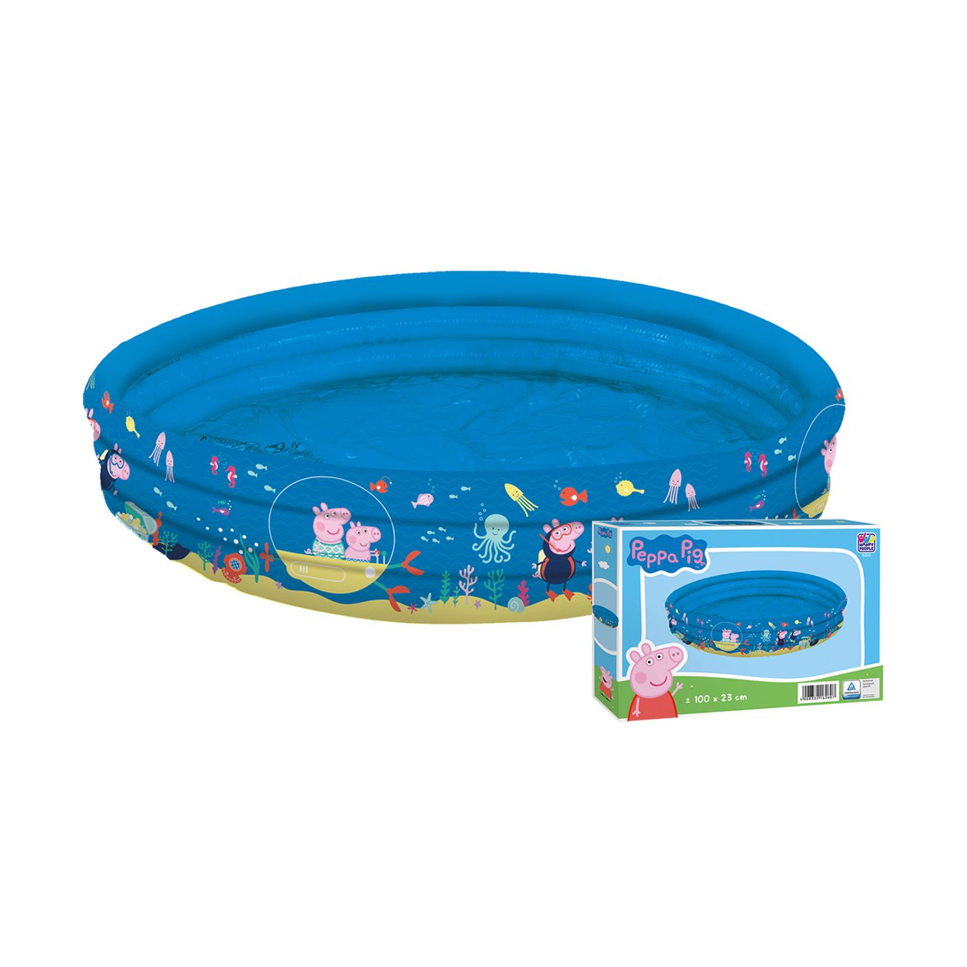 42-2750 Πισίνα Φουσκωτή Peppa φ100cm ø100x23cm Peppa 16260 - Image 1