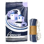 Πετσέτα Θαλάσσης Pestemal Greek Island ~280g 90x180cm SummerTiempo 622962