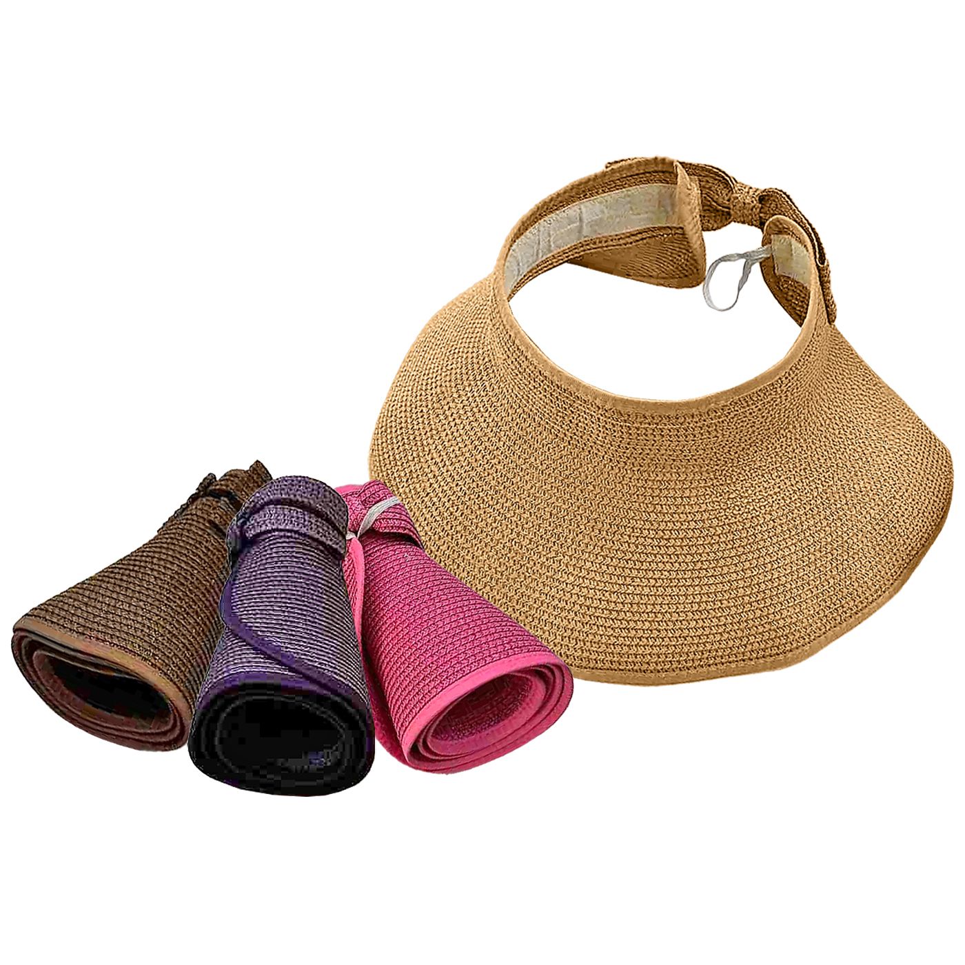42-3285 Καπέλο Visor Γυναικείο Ανοίκτο με Γείσο SummerTiempo 623305 - Image 1