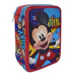 Κασετίνα Γεμάτη Τριπλή Mickey 19,5x12,5x7cm Disney 1004Ε-14052
