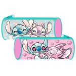 Κασετίνα Βαρελάκι Stitch Girl 23x8cm Stitch