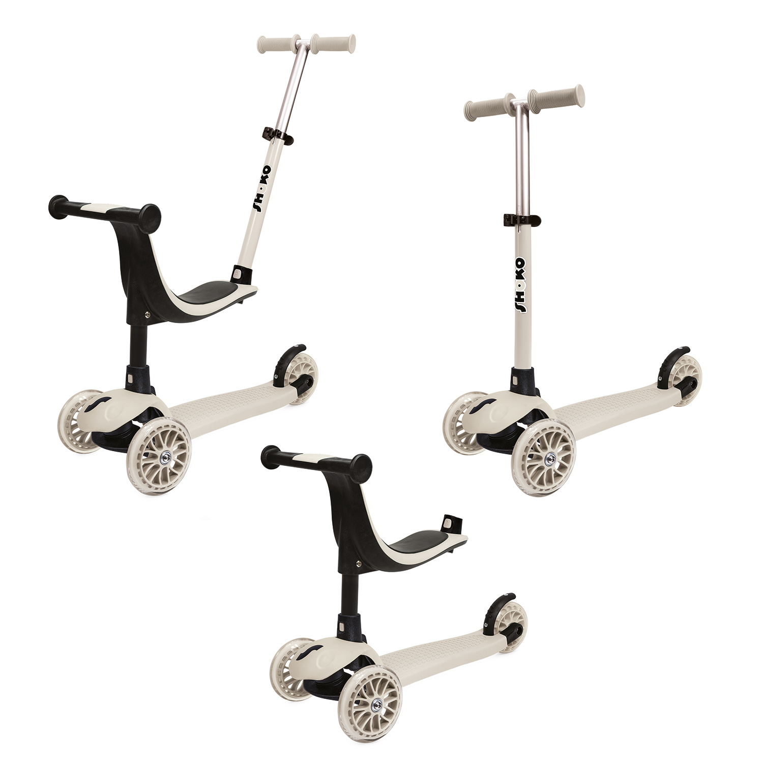 Shοko Scooter Premium 3 In 1 Ash Cloud Για 12+ Μηνών