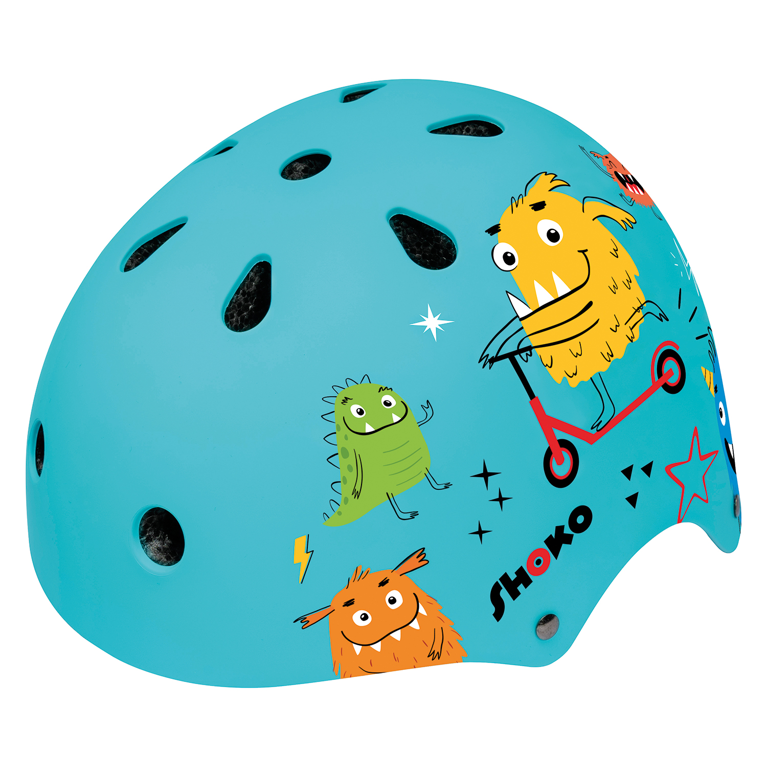 Shoko Παιδικό Κράνος Με Φως Minty Monsters