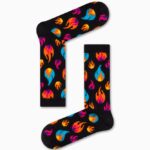 Καλτσα Unisex με Σχέδιο Colourful Fire