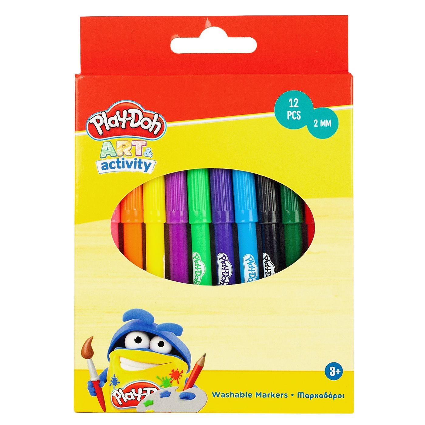 60-897 Μαραδόροι Play Doh 2mm σετ= 12τεμ Gim 320-00001 - Image 1