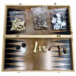 Τάβλι-Σκάκι Μεγάλο με Πιόνια & Πούλια 48x23,5x3,5cm ToyMarkt 891940