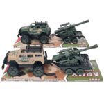 Τζιπ με Στρατιωτικό Όχημα Friction & Free Wheel 39x12,5x12cm ToyMarkt 902396