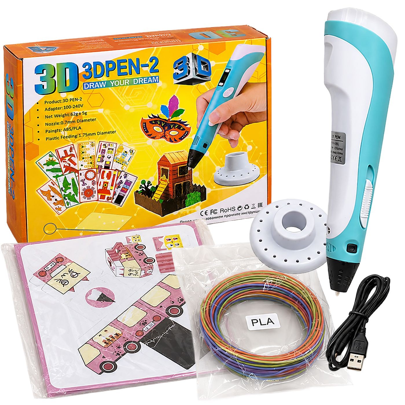 71-3724 Στυλό 3D Εκτύπωσης σετ ToyMarkt 913744 - Image 1