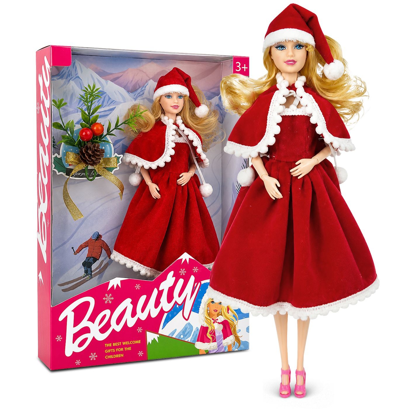 72-2121 Κούκλα Γιορτινή Beauty 32,5x22cm ToyMarkt 922141 - Image 1