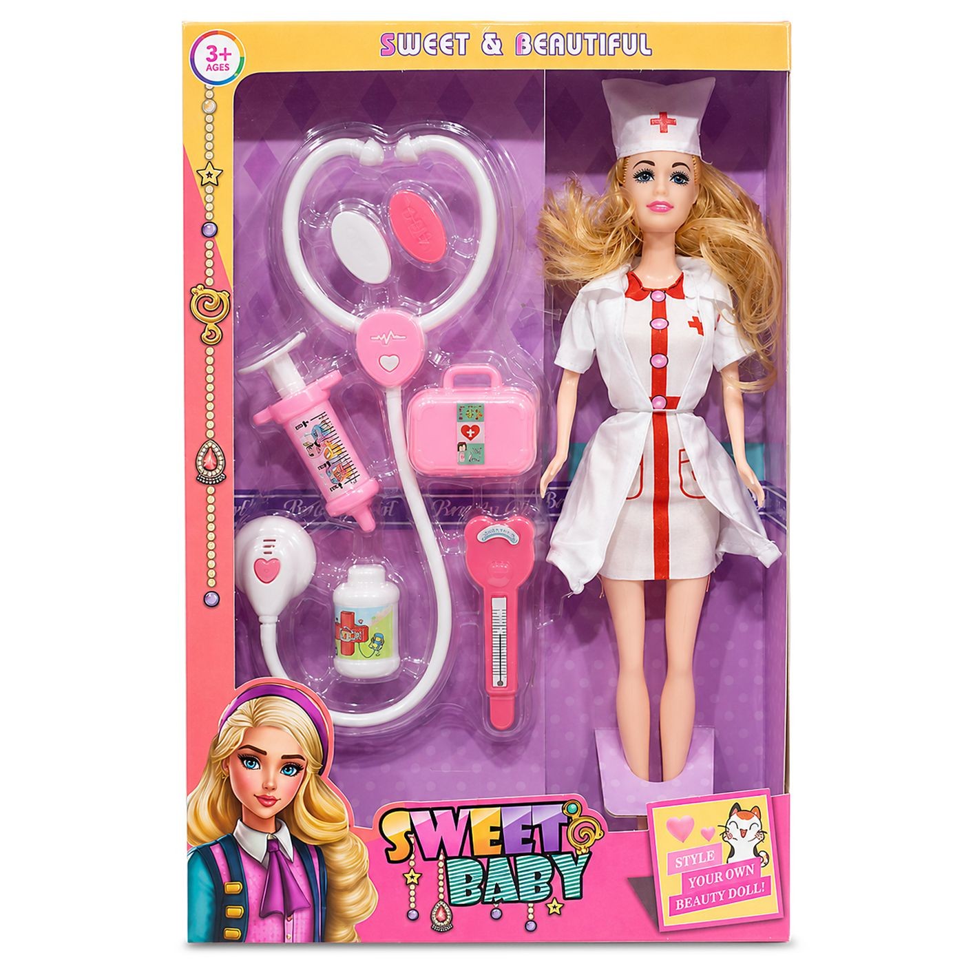 72-2124 Κούκλα Γιατρός με Αξεσουάρ ToyMarkt 922144 - Image 1