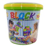 Κουβάς με 70 Τουβλάκια. 3+ Ετών 24x ø23,5cm ToyMarkt 95462