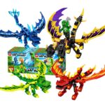 Τουβλάκια 4 σε 1 Δράκοι σετ 8τεμ. 6+ Ετών  ToyMarkt 95475