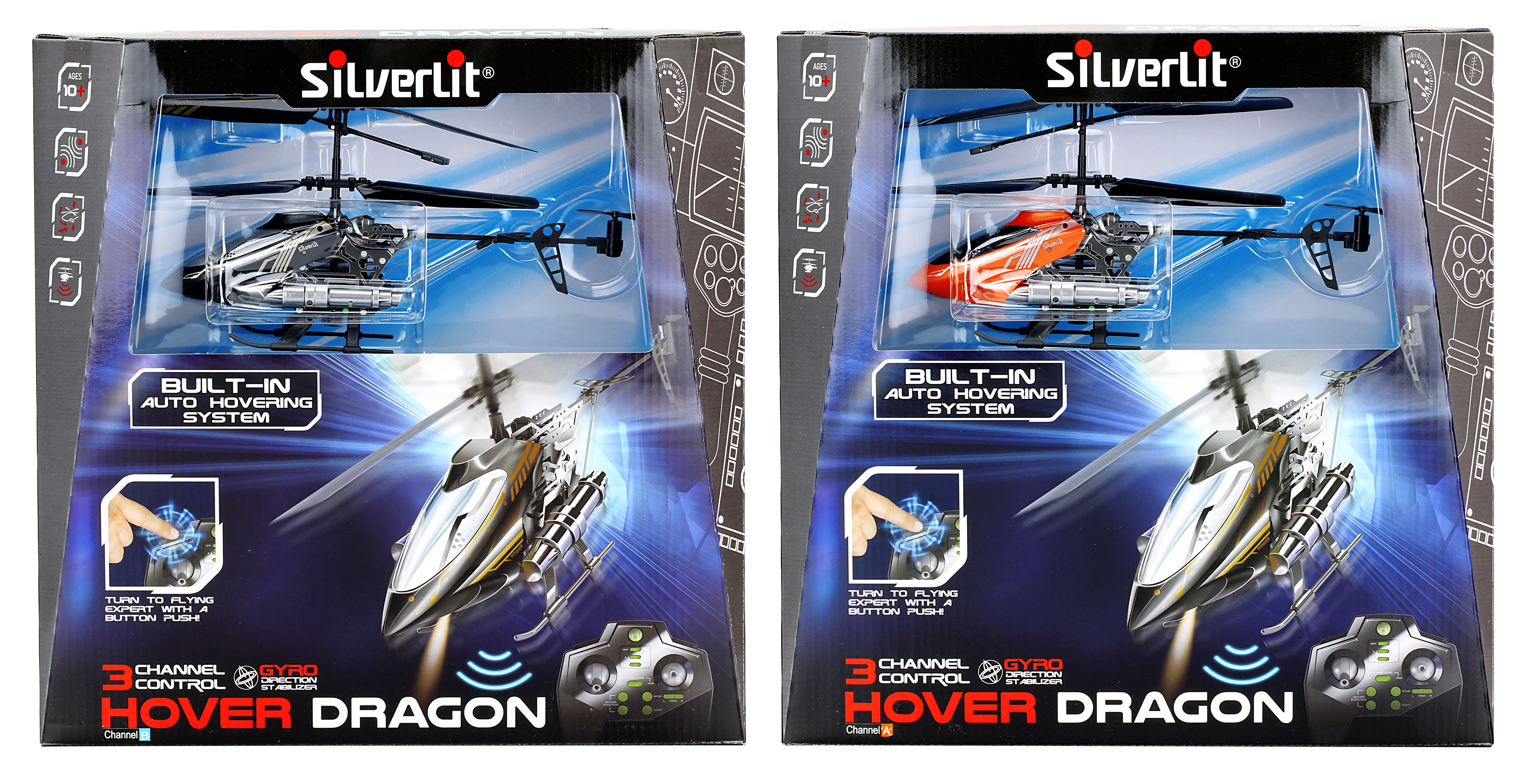 Silverlit Τηλεκατευθυνόμενο Ελικόπτερο I/R Hover Dragon Για 10+ Ετών