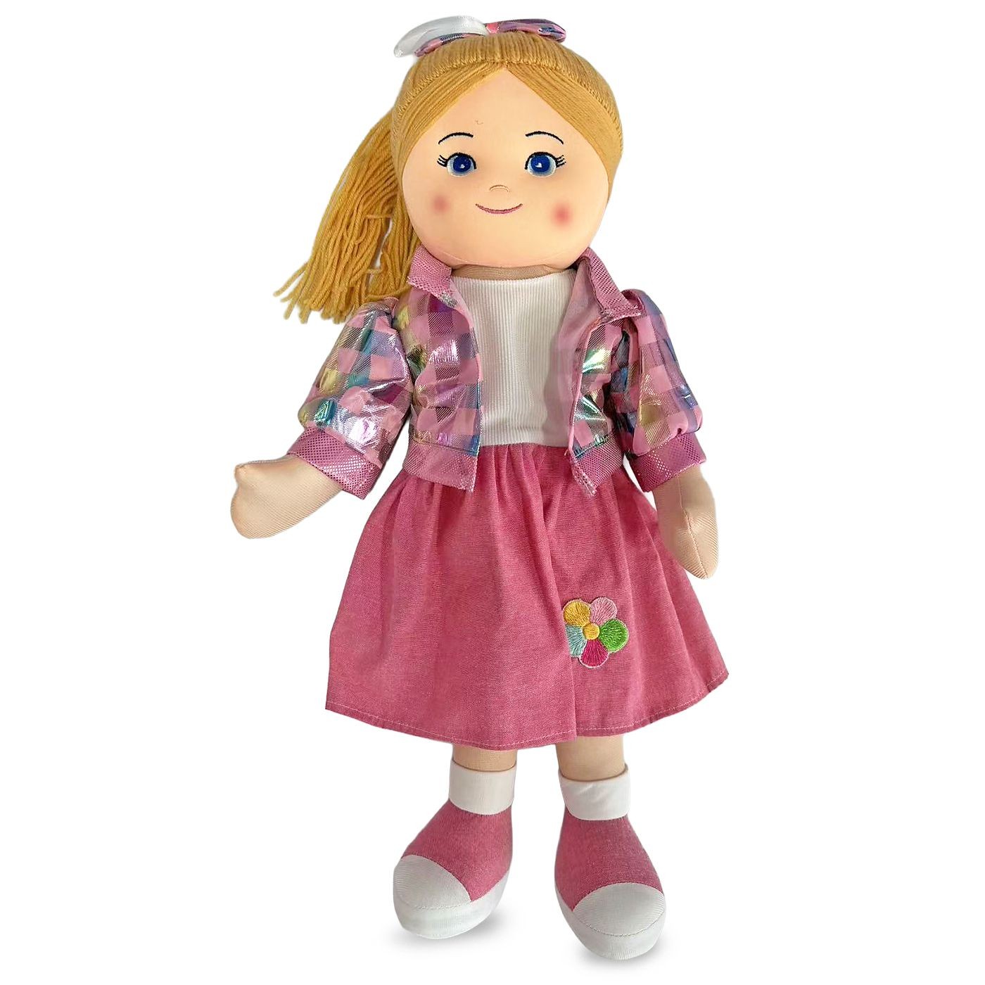 78-270 Κούκλα Πάνινη ροζ Σακάκι 60cm ToyMarkt 98290 - Image 1