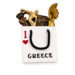 ΜΑΓΝΗΤΑΚΙ ΤΣΑΝΤΑ ''I LOVE GREECE'' 4x6.5cm