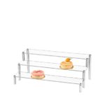 ΣΤΑΝΤ ΠΡΟΒΟΛΗΣ ΠΡΟΙΟΝΤΩΝ 3 ΕΠΙΠΕΔΩΝ PLEXIGLASS 30x21x15cm ΠΛΑΤΟΣ ΘΕΣΗΣ ΠΡΟΒΟΛΗΣ 8cm