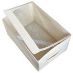 Υφασμάτινο Κουτί με Διάφανο Καπάκι 55x32x25cm Homie 1011180