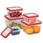 Δοχεία Τροφίμων Πλαστικά σετ=5τεμ 2880ml /1890ml /1150ml /630ml /330ml Homie 1011197