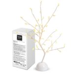 Δέντρο Λευκό με 48 LED Stars Μπαταρίας Λευκό Θερμό Σταθερή IP20 45cm Xmasfest 1134072