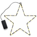 Αστέρι με 30 LED Copper Μπαταρίας Λευκό Θερμό Σταθερή IP20 30x30cm Xmasfest 1134074