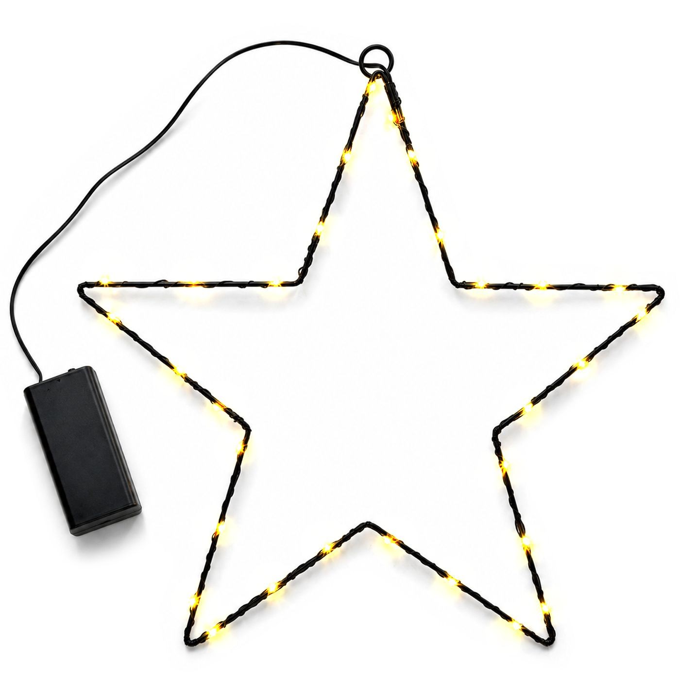 93-4054 Αστέρι με 30 LED Copper Μπαταρίας Λευκό Θερμό Σταθερή IP20 30x30cm Xmasfest 1134074 - Image 1
