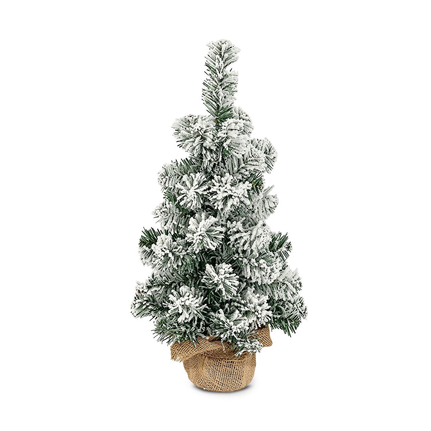 93-4057 Δέντρο Χιονισμένο με Βάση Γιούτα 50cm Xmasfest 1134077 - Image 1