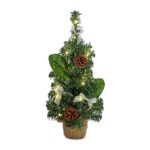 Δέντρο με Στολίδια και 20 LED, με Βάση Γιούτα 50cm Xmasfest 1134078
