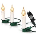 20 Κεριά LED Λευκό Θερμό με Προγράμματα IP44 9m Xmasfest 1134098