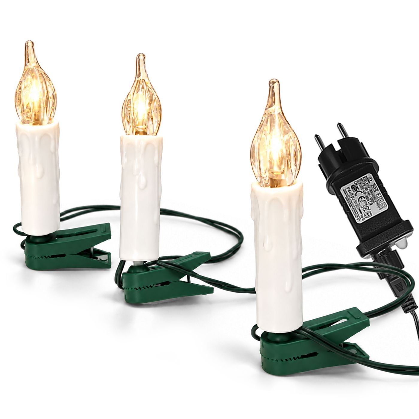 93-4078 20 Κεριά LED Λευκό Θερμό με Προγράμματα IP44 9m Xmasfest 1134098 - Image 1