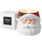 Κερί LED Άγιος Βασίλης Κεραμικός 9x8cm Xmasfest 1134103