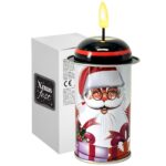 Κερί LED Μεταλλικό Άγιος Βασίλης 14x7cm Xmasfest 1134104