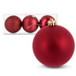 Μπάλες Γίγας Shiny, Mat, Glitter πακ=3τεμ ø15cm Xmasfest 1134113