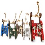 Έλκηθρο με Αστέρια Κρεμαστό 13x4x4cm Xmasfest 1134139