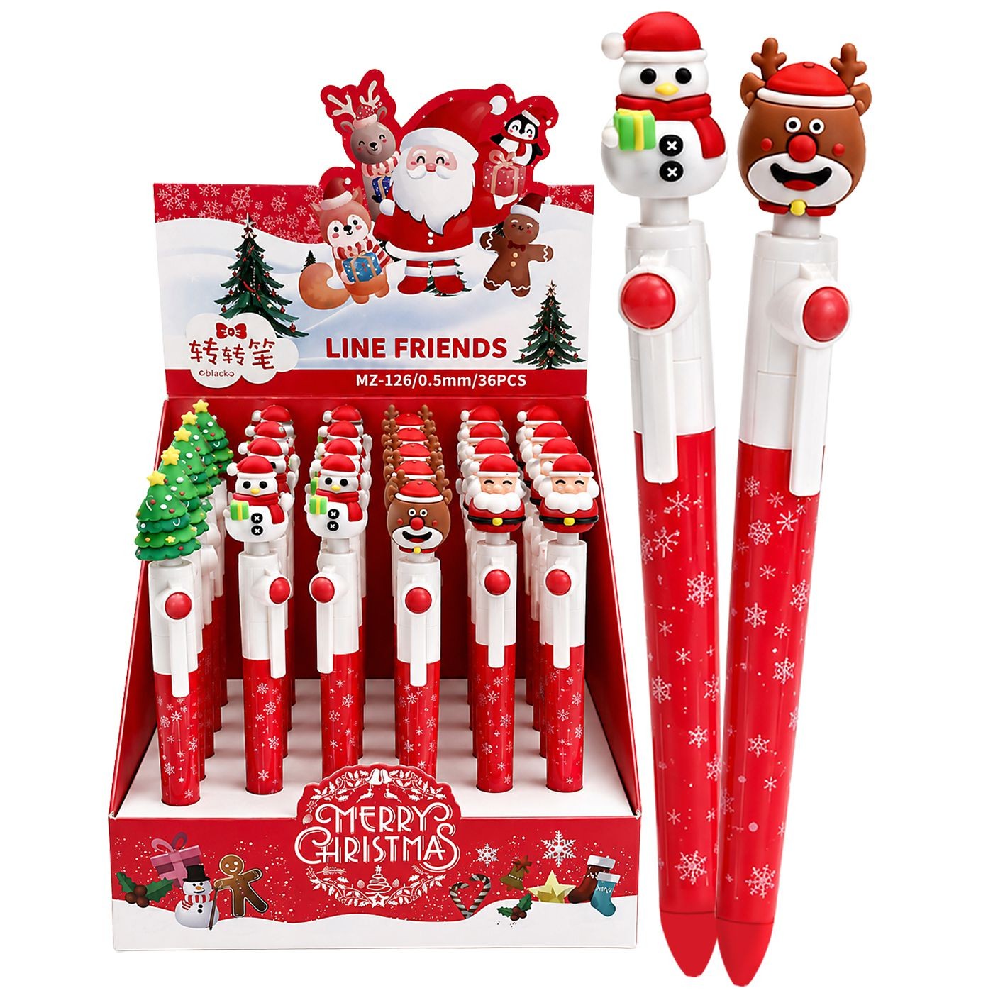 93-4129 Στυλό Χριστουγεννιάτικα Σχέδια 18cm Xmasfest 1134149 - Image 1