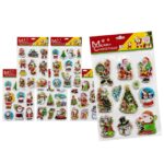 Αυτοκόλλητα Gelly Xmas Σχέδια σετ=10 τεμ 29x18cm Xmasfest 1134150