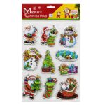 Αυτοκόλλητα Gelly Xmas Σχέδια σετ=10 τεμ 29x18cm Xmasfest 1134150 - Image 2