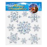 Αυτοκόλλητα 3D Χιόνια με Κρυστάλλινη όψη 26x22cm Xmasfest 1134153 - Image 2