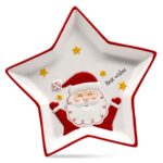 Δίσκος Διακοσμητικός Πορσελάνης Αστέρι Xmas 24x23x3cm Xmasfest 1134172