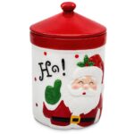Βάζο Διακοσμητικό Πορσελάνης με Καπάκι Xmas 16,5 x ø10,5cm Xmasfest 1134175