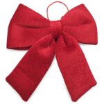 Φιόγκος Γεμισμένος Βελουτέ Κόκκινος 25x20cm Xmasfest 1134178