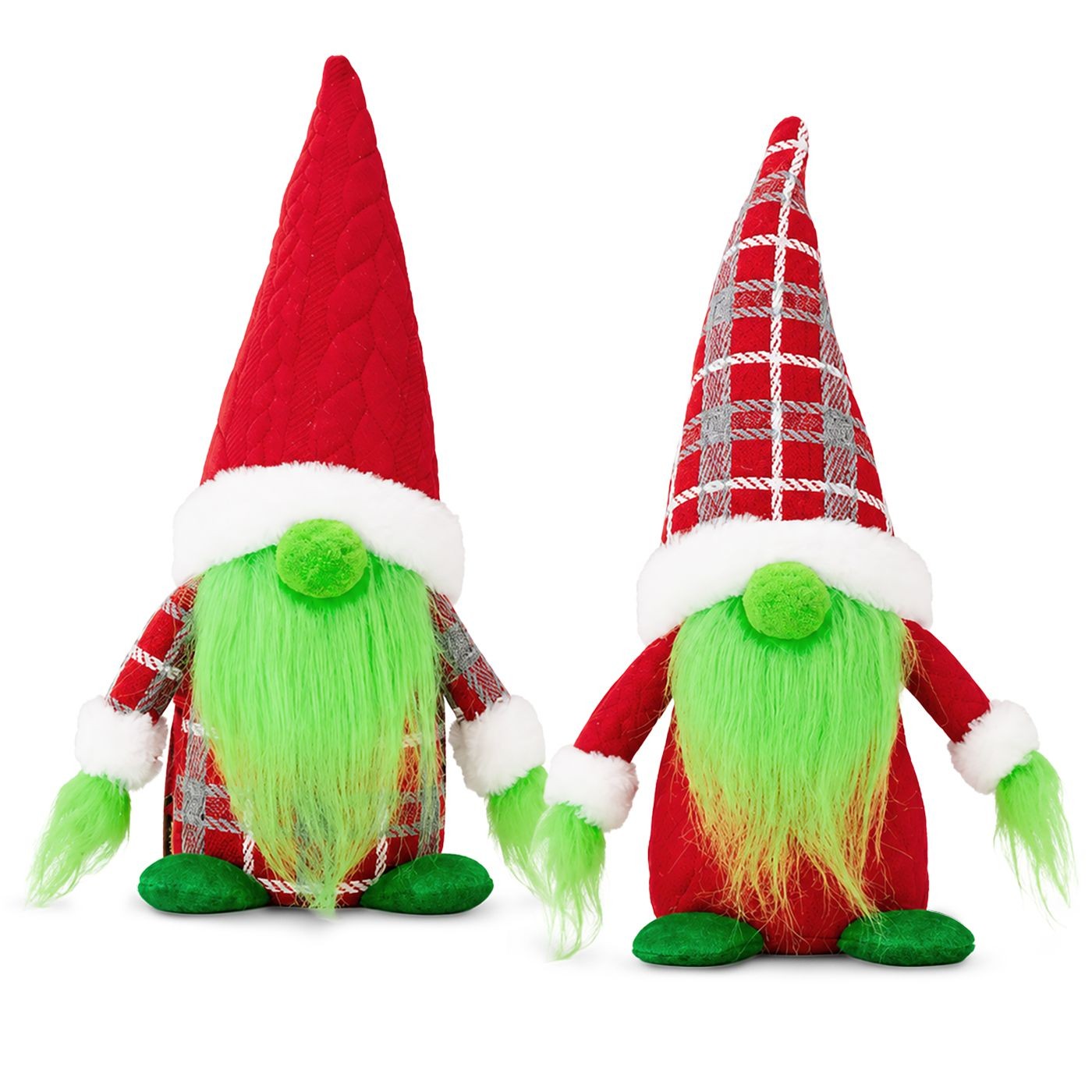 93-4183 Φιγούρα Διακοσμητική Gnome Πράσινα Μούσια 26cm Xmasfest 1134203 - Image 1
