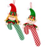 Φιγούρα Πάνινη Xmas με Μπαστούνι σε Καρτέλα 30cm Xmasfest 1134209