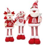 Φιγούρα Xmas Τηλεσκοπικά Πόδια Κόκκινη 50cm Xmasfest 1134217